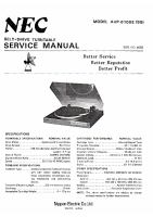 NEC AUP-6100-E - Service Manual 